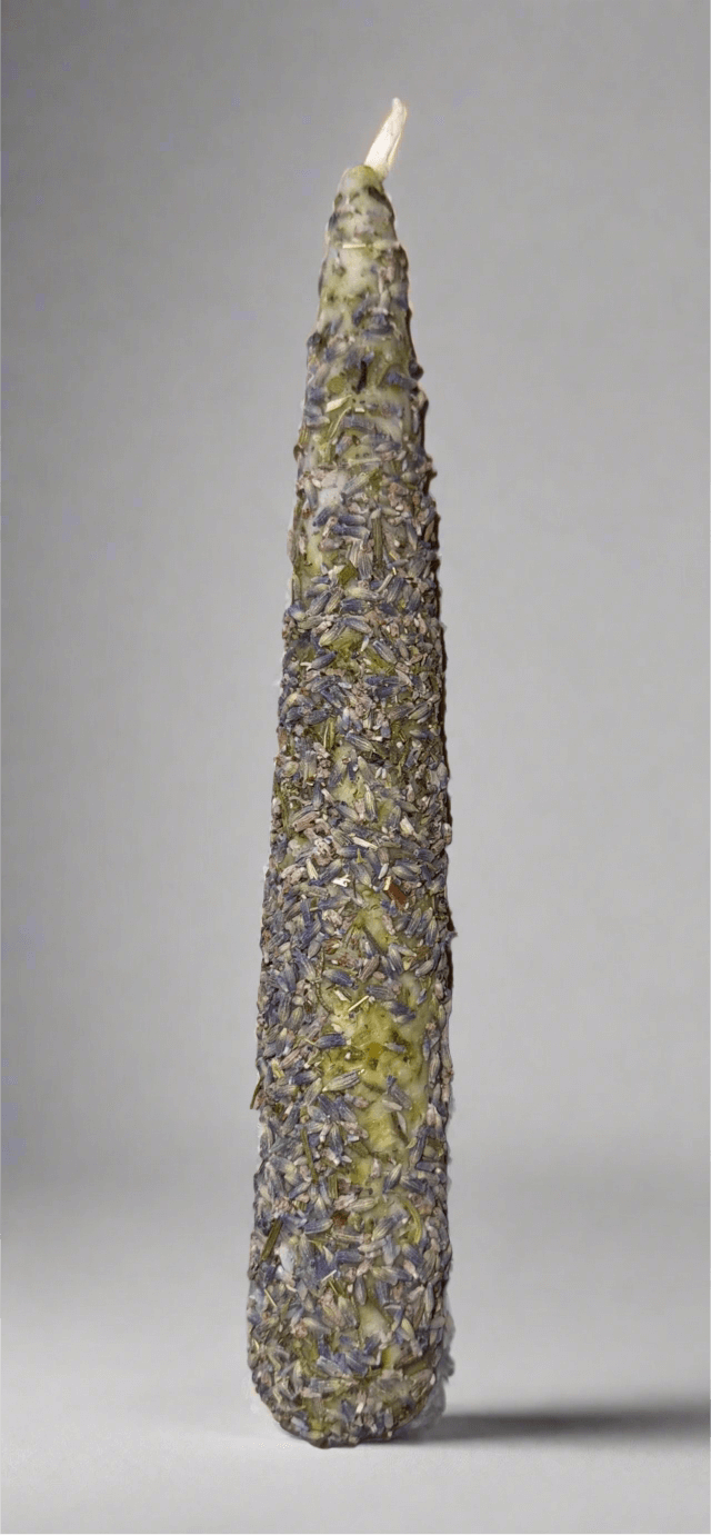 Sage Dressed Ritual Taper Candle