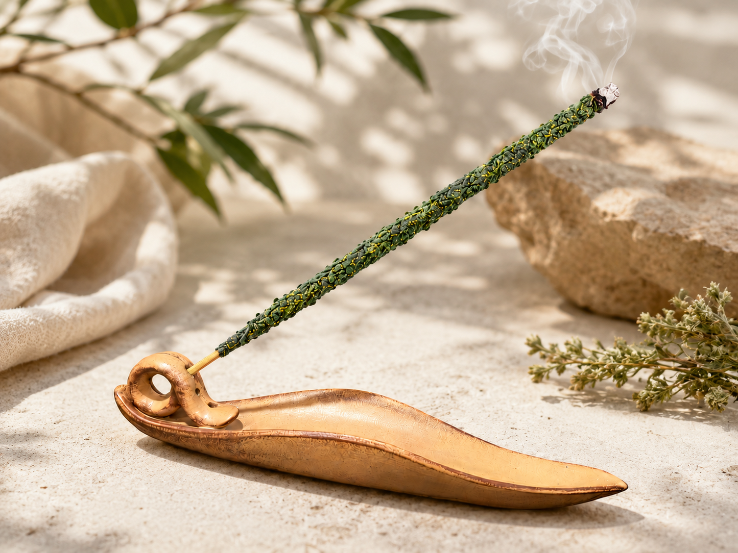 Leaf Incense Holder Sacred Scents Sanctuary