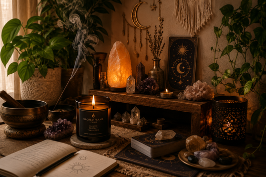 How to Create a Sacred Space at Home: 7 Simple Ways to Make Your Home Feel Calm, Cozy & Intentional Sacred Flame Studio