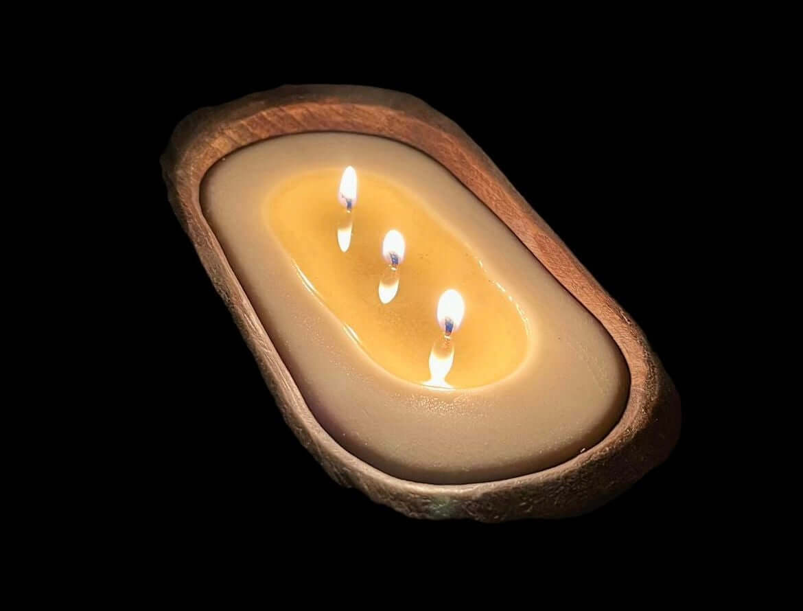 Chocolate Amber Scent Wooden Dough Bowl Candle wooden dough bowl candle for sale online.