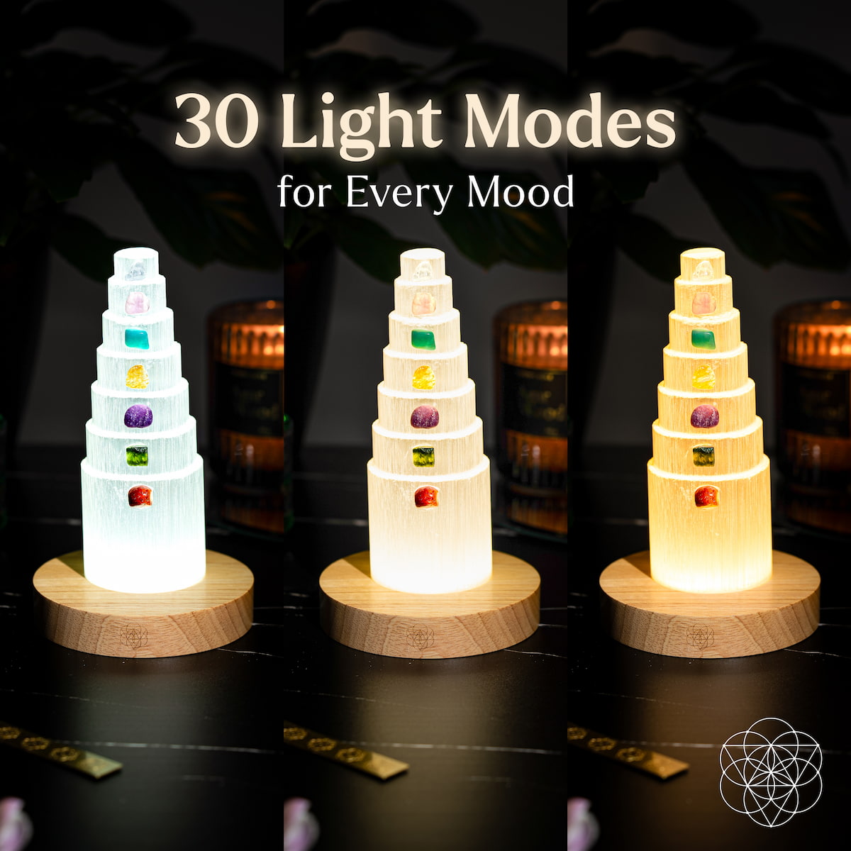 The Stress Shield Lamp - 7 Stones of Healing Conscious Items