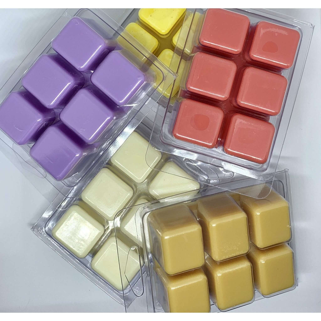 Buy custom made nontoxic soy-coco wax melts in 4 Packs. Custom, made to order, in Ohio.
