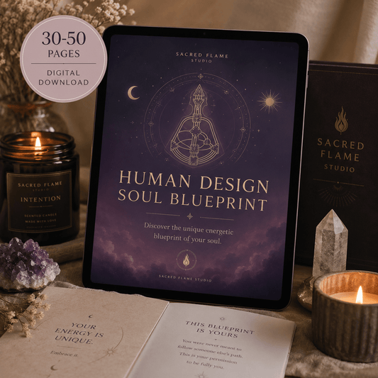 Personalized Human Design Blue Print| Spiritual Guidance Sacred Flame Studio