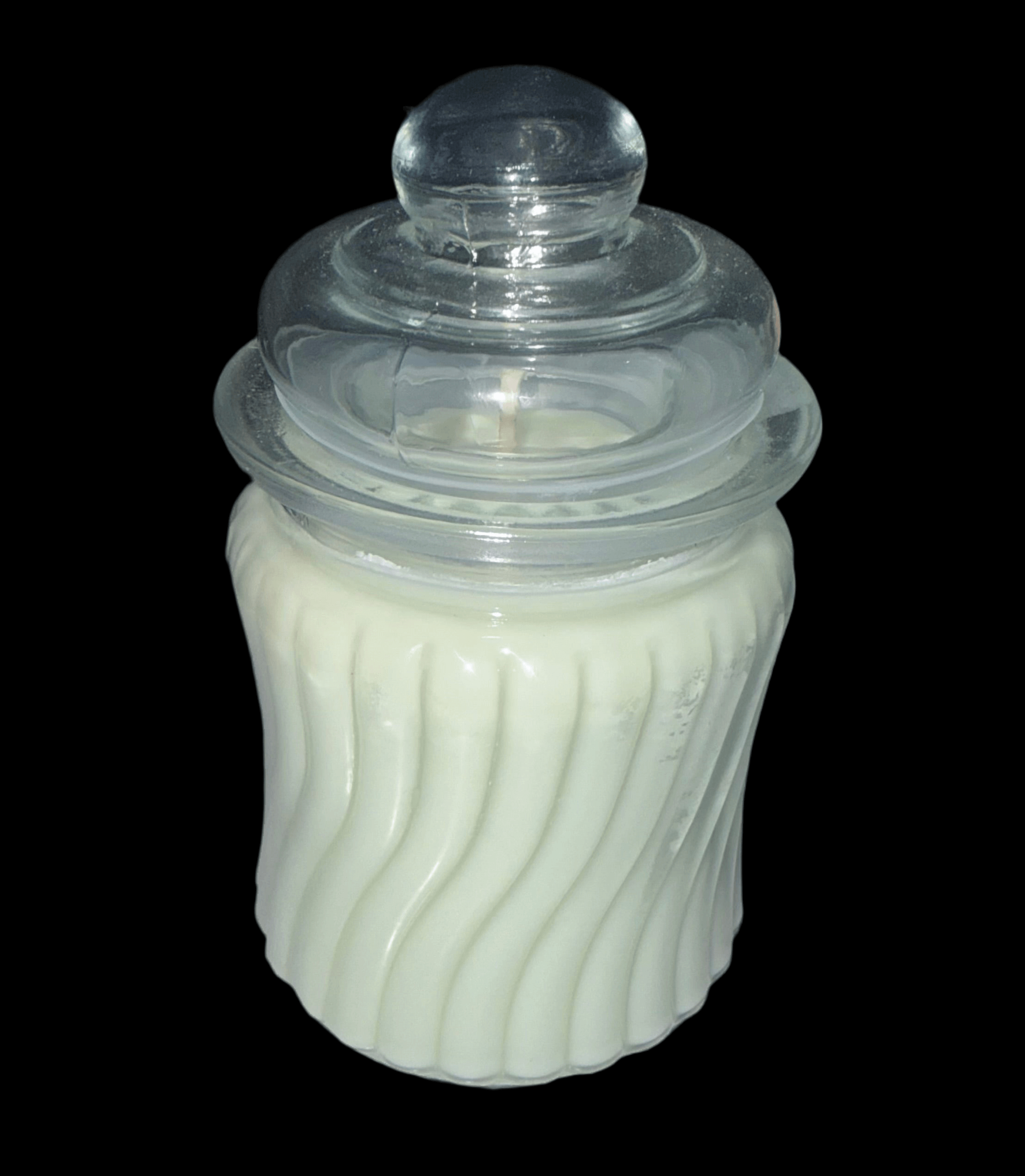 Eucalyptus & Peppermint Scent 8 oz Glass Jar Candle Holly's Hand Poured Hobbies Candle Shop