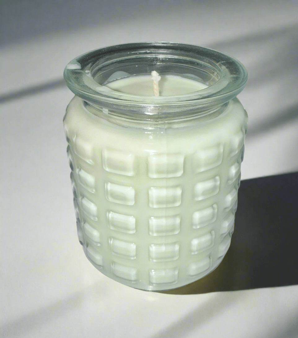 Eucalyptus Peppermint Soy Candle – 8 oz Clear Glass Jar Holly's Hand Poured Hobbies Candle Shop