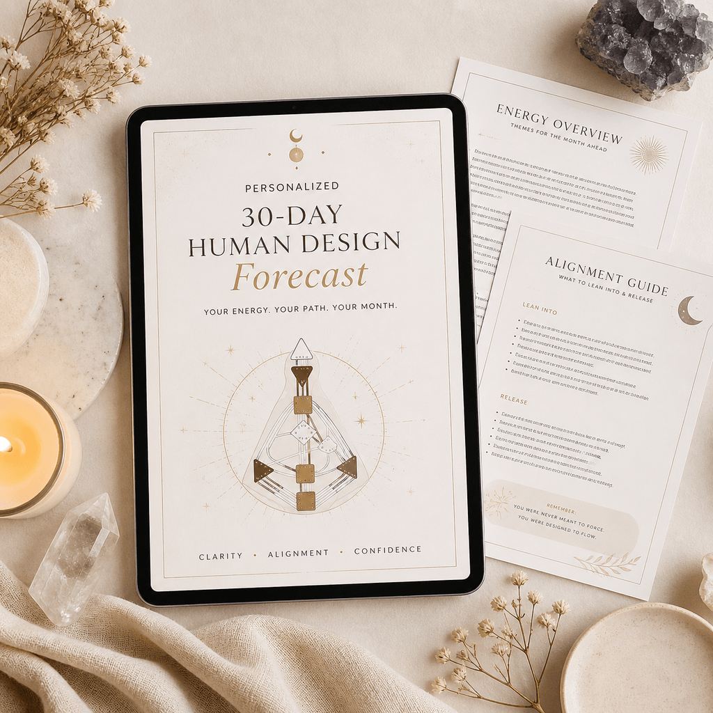 Personalized 30 Day Human Design Forecast | Energy Reading | Spiritual Guidance
