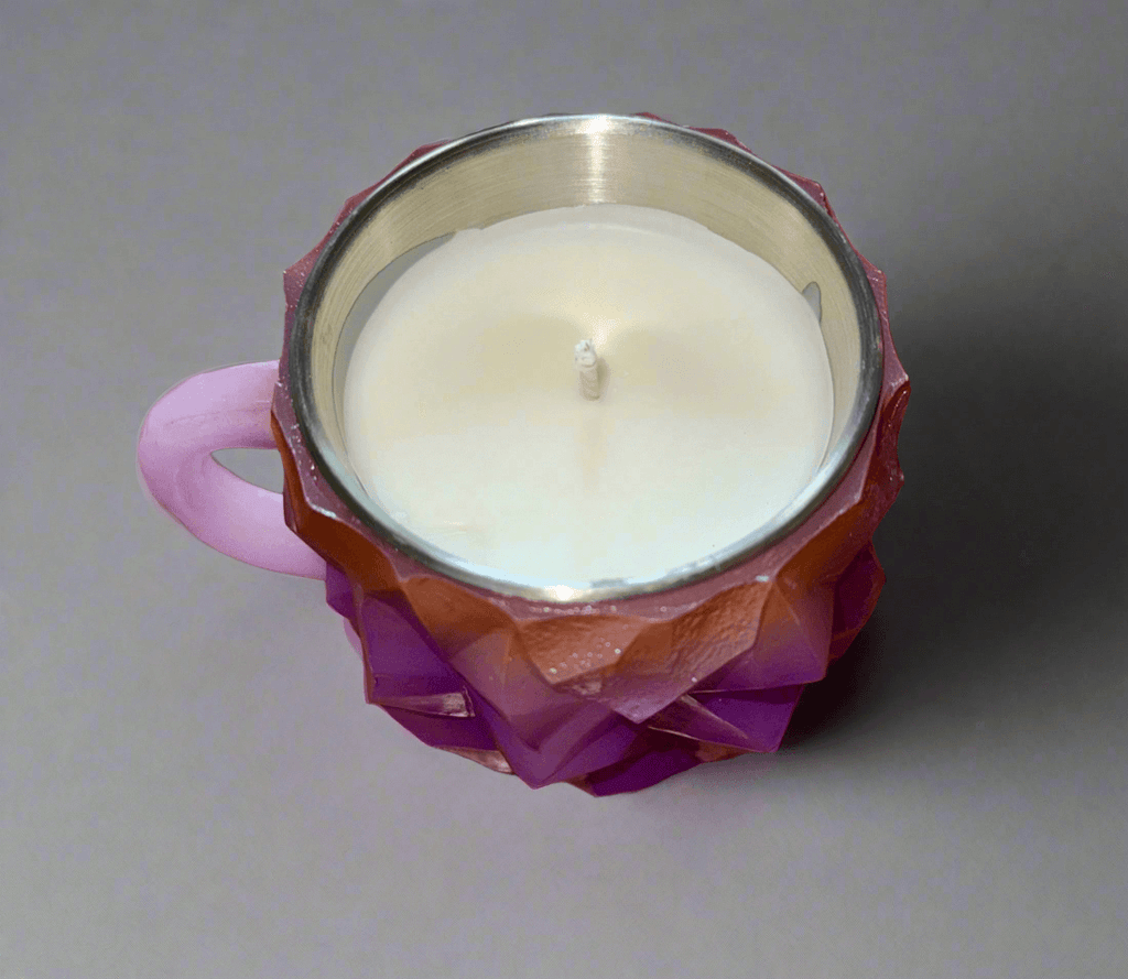 California Dreamin’ Scented Amethyst Resin Cup Candle Holly's Hand Poured Hobbies Candle Shop