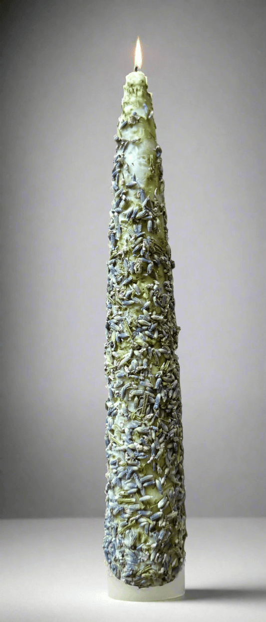 Sage Dressed Ritual Taper Candle