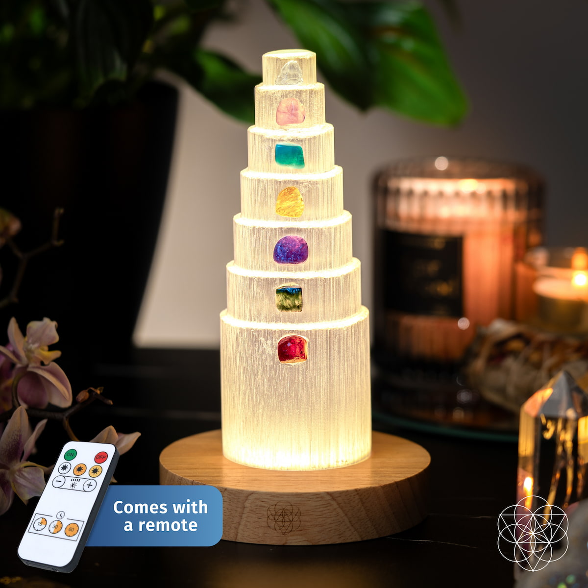 The Stress Shield Lamp - 7 Stones of Healing Conscious Items