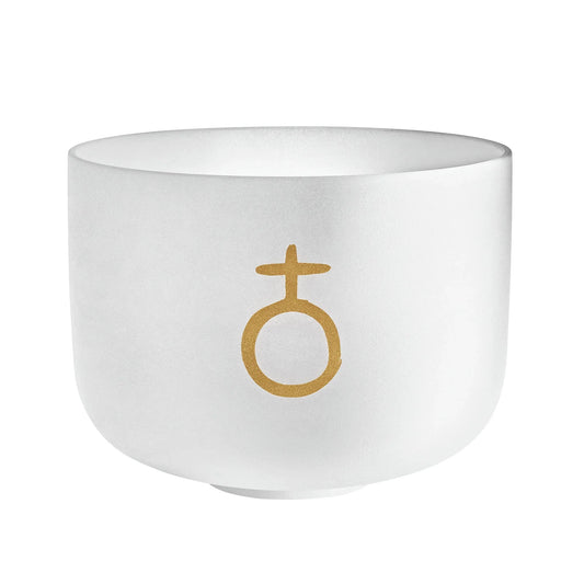 12" Planetary Tuned Crystal Singing Bowl, Earth Year / Om 136.10 Hz