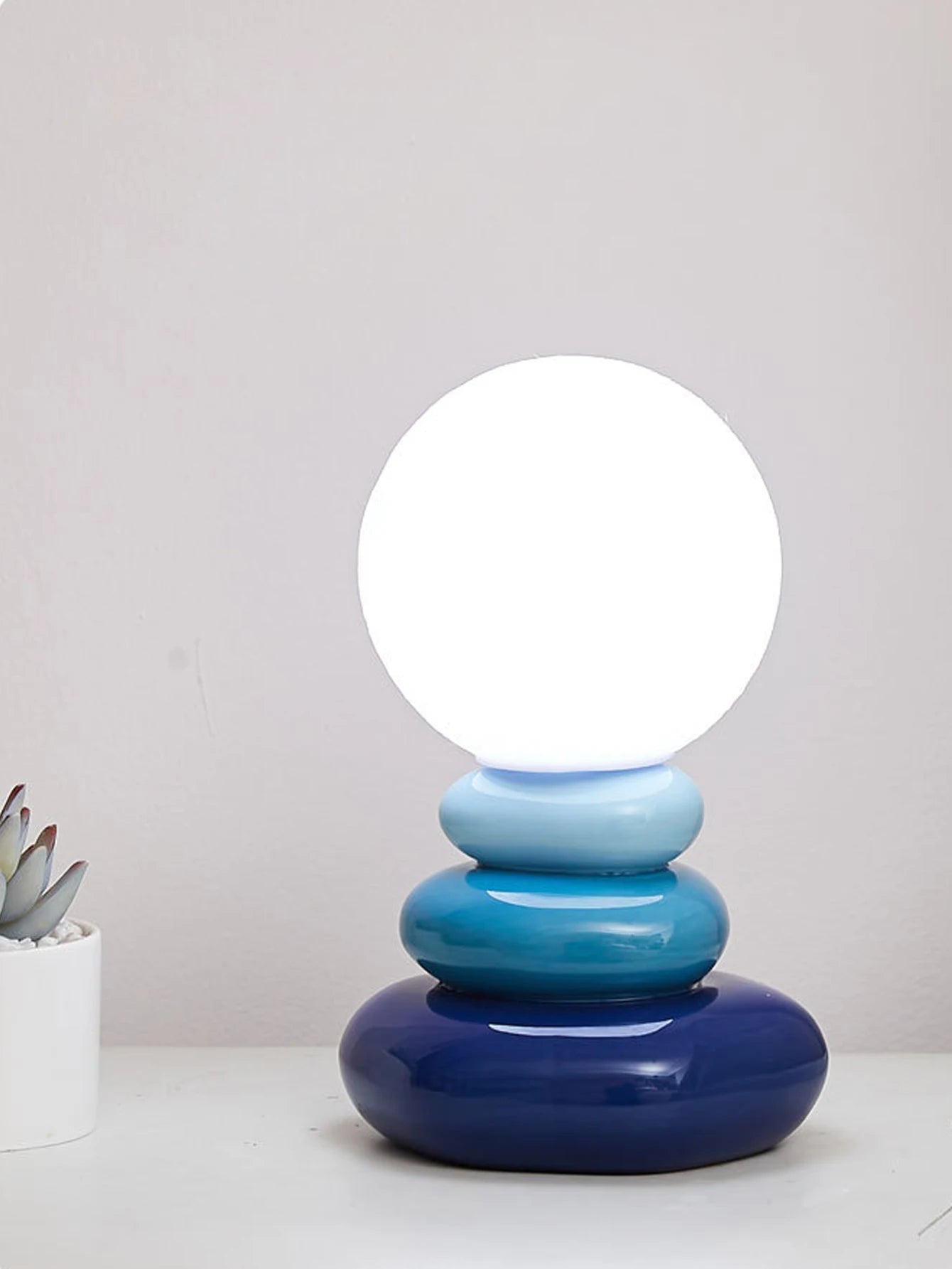 Modern Ceramic LED Table Lamp – Minimalist Bedroom & Home Décor Light
