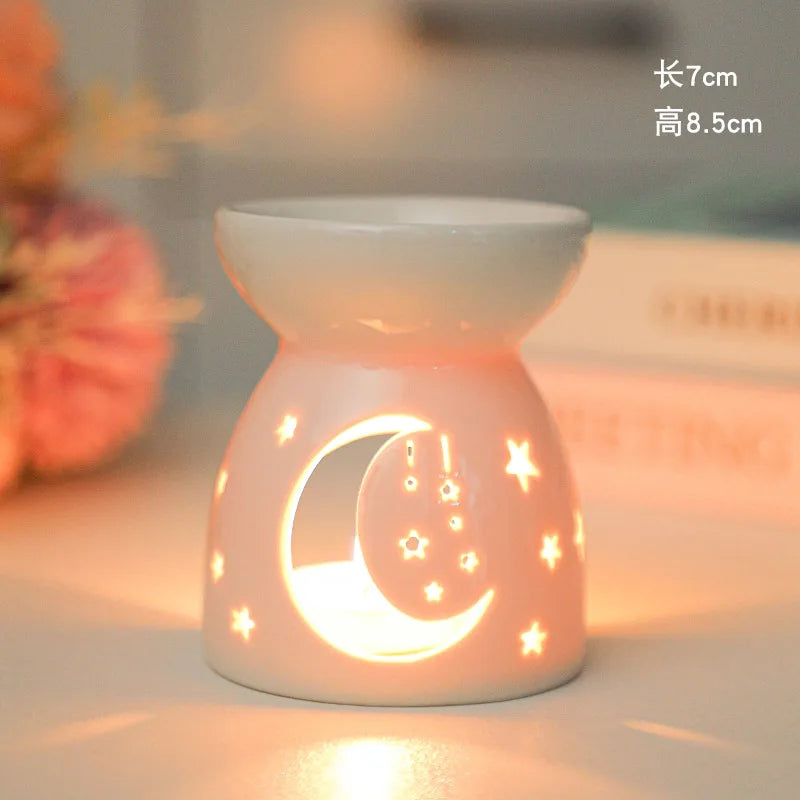Celestial Glow Ceramic Wax Melt & Essential Oil Burner