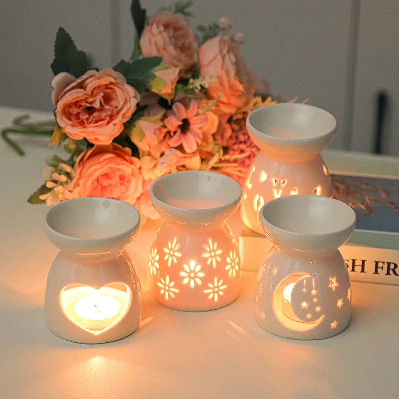 Celestial Glow Ceramic Wax Melt & Essential Oil Burner