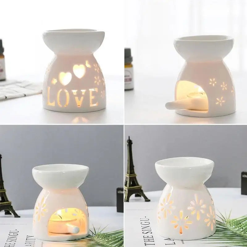 Celestial Glow Ceramic Wax Melt & Essential Oil Burner