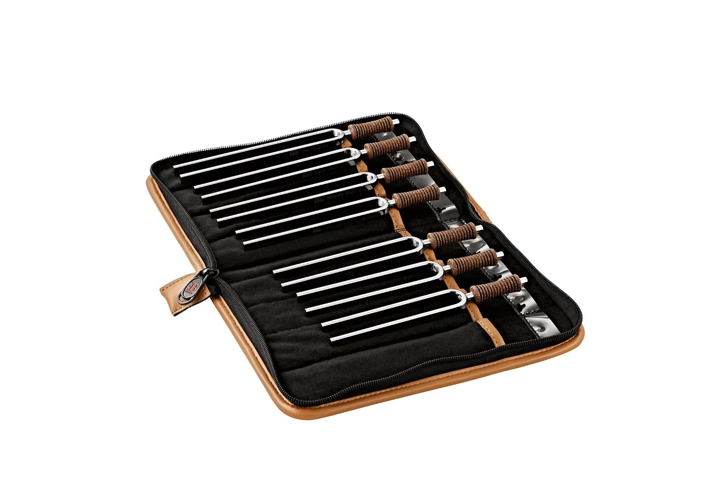7-Piece Planetary Tuned Tuning Fork Chakra Set incl. Case
