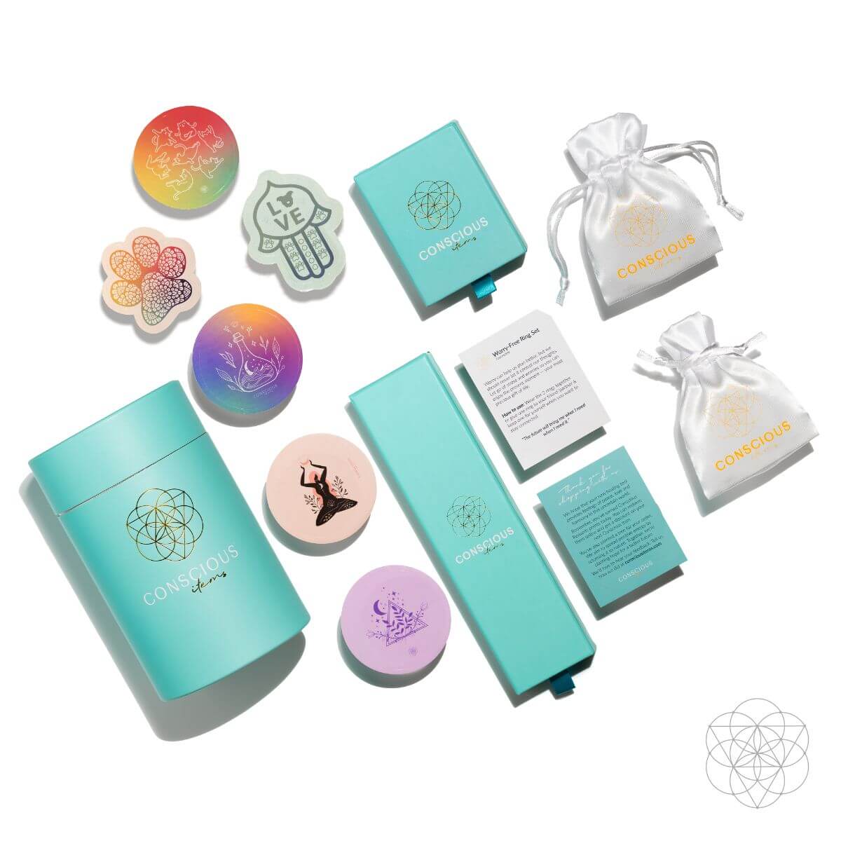Find My Peace - Quartz & Tourmaline Lamp of Blooming Tranquility Conscious Items