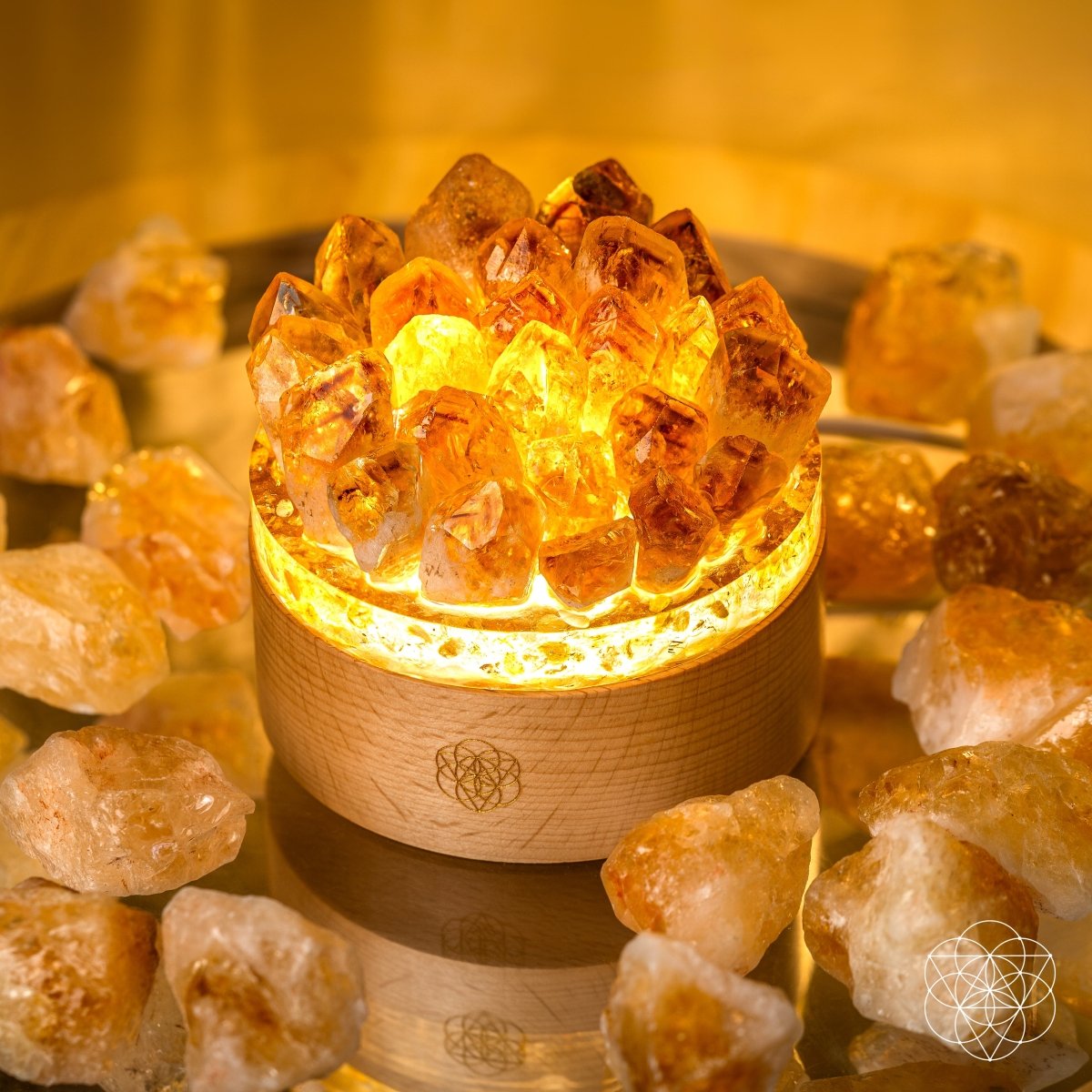 Turn My Life to Gold - Midas Citrine Lamp Conscious Items