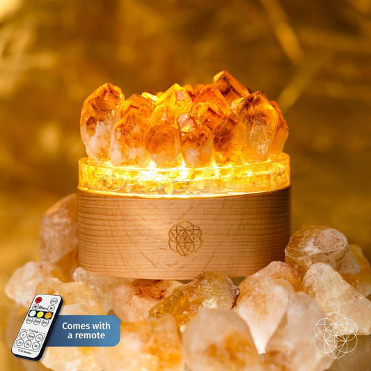 Turn My Life to Gold - Midas Citrine Lamp Conscious Items